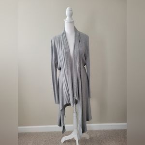 Apt. 9 Long Gray Sweater Cardigan - XL